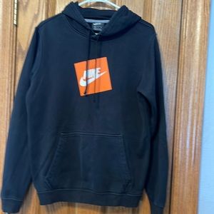 Nike black hooded sweatshirt S